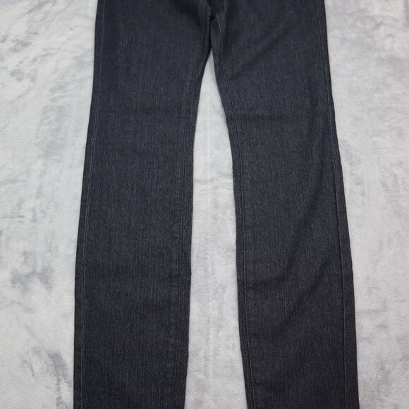 Mind Code Pants Womens 1 Black High Waist Flat Front Straight Leg Jegging - Picture 15 of 16